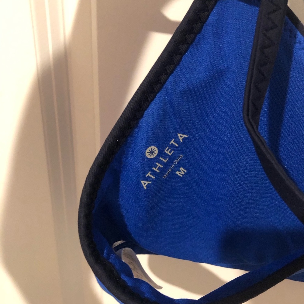 Athleta Blue Two piece Swim Suit S/M - Picture 5 of 6